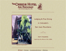 Tablet Screenshot of creedehotel.com